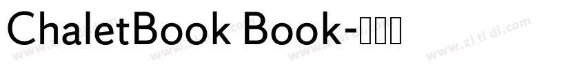 ChaletBook Book字体转换 ChaletBook Book字体转换